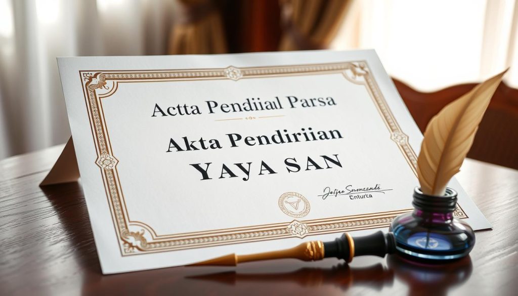 akta pendirian yayasan