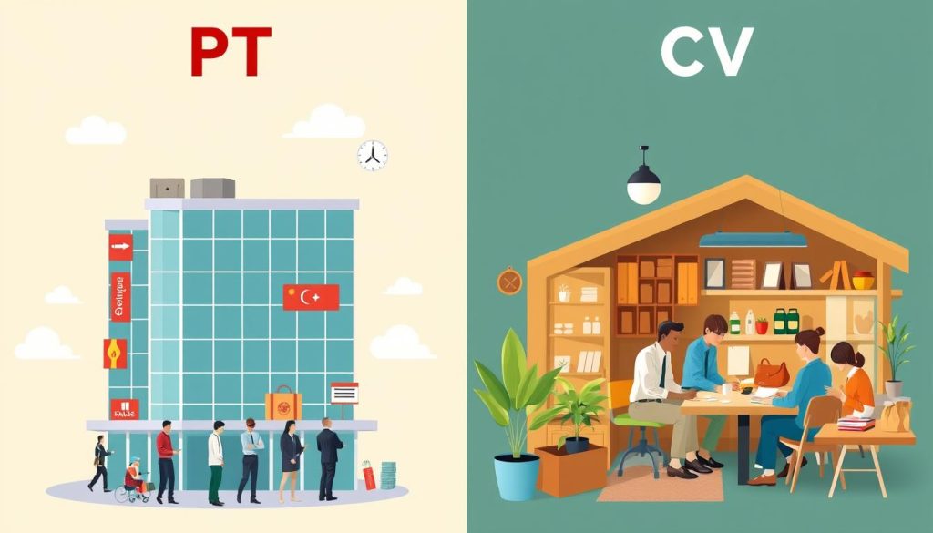 perbedaan antara PT dan CV