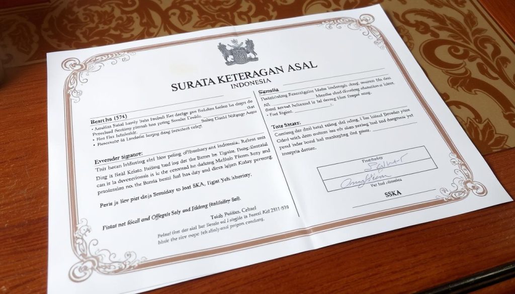 Surat Keterangan Asal SKA